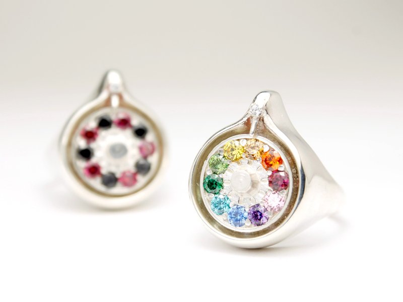 Roulette Ring ~Wheel of Fortune~ - 戒指 - 其他金属 透明