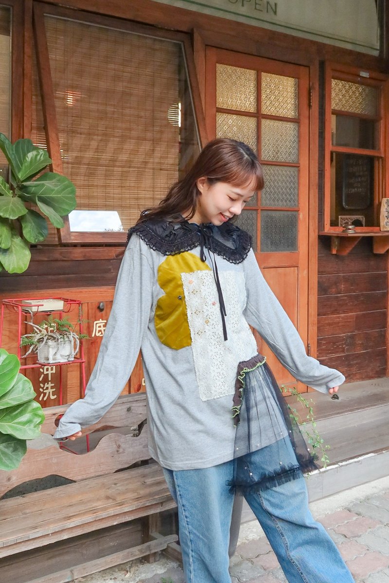 谁彼 sep.beads 原创 设计 手工制上衣 可爱小细节/订制/衣服 - 女装 T 恤 - 其他材质 粉红色