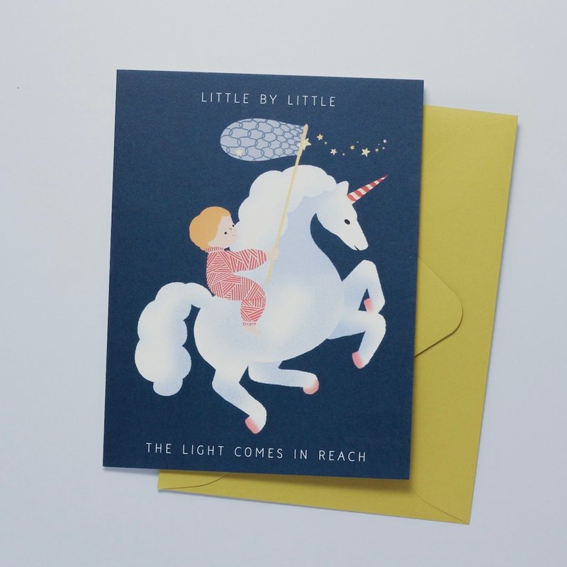 问候卡 Little by little, the light comes in reach - 卡片/明信片 - 纸 