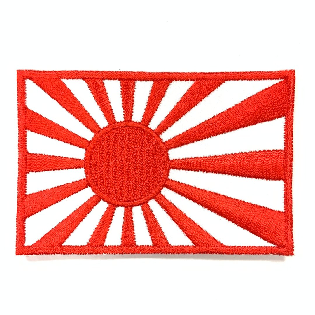 日本海军 旭日旗 热烫刺绣徽章 胸章 立体绣贴 装饰贴 绣片贴 烫 - 徽章/别针 - 绣线 多色