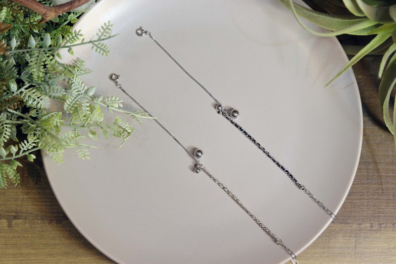 默默小姐的日常-平衡 - 手链/手环 - 纯银 