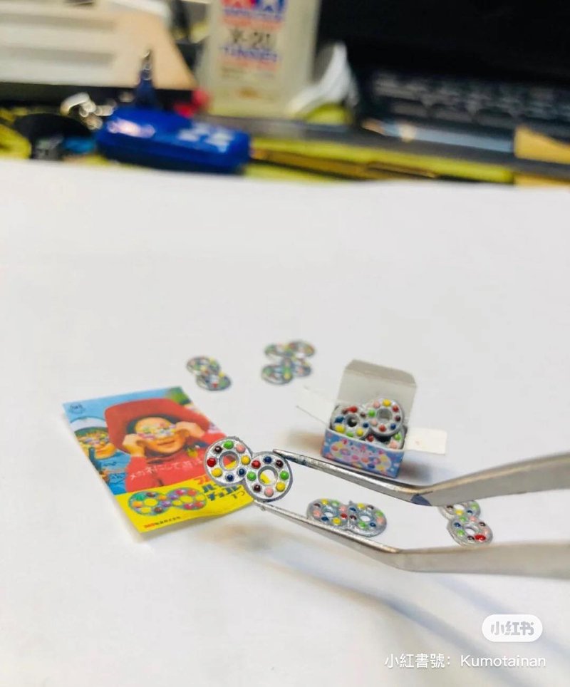 微缩 袖珍 迷你 柑仔店 古早味玩具 (豆豆巧克力) 场景 1/12 - 玩偶/公仔 - 塑料 多色