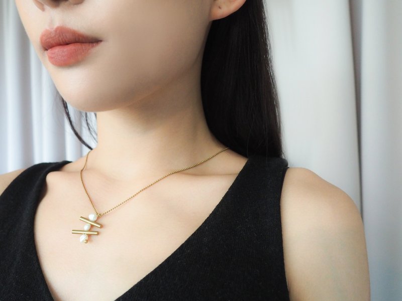 秩序 - 简项链 - Order necklace (simple) - 项链 - 珍珠 
