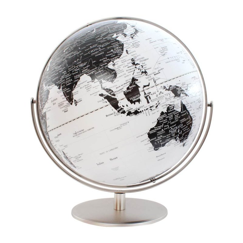 Skyglobe 17寸360度白色海洋金属双轴地球仪(英文版) - 摆饰 - 塑料 白色
