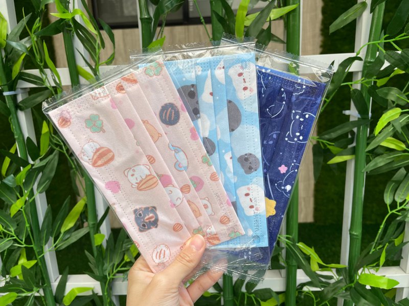 饭君fanjiun_三层防护口罩/共三款 - 口罩 - 其他材质 多色