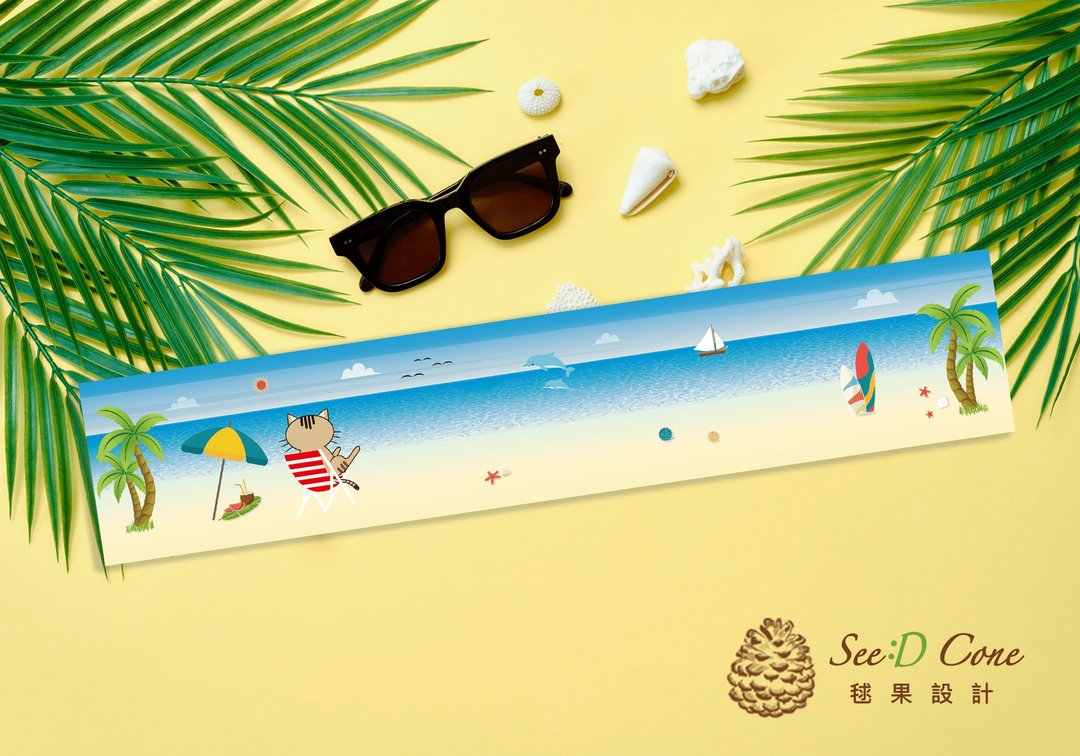 绝对激凉凉感巾-每到夏天我要去海边 Cooling towel - 毛巾浴巾 - 其他材质 白色