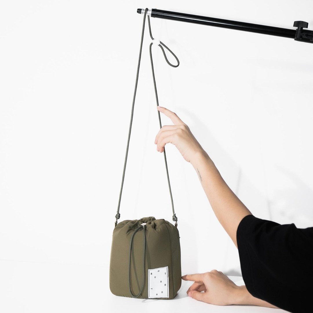 RUST BRAND / MINI FABRIC BUCKET BAG - GREEN - 其他 - 其他材质 绿色