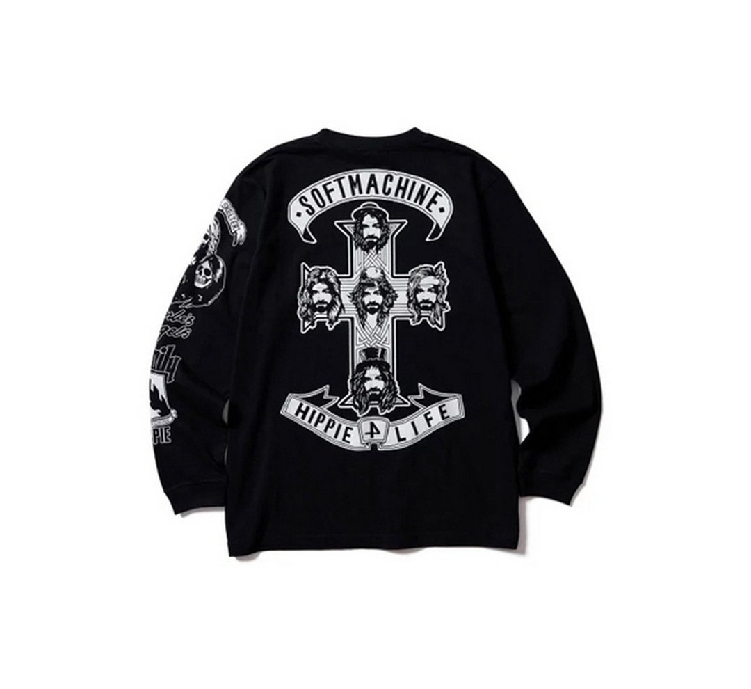 Softmachine Charlie's Cross L/S T-Shirt曼森十字长袖上衣/两色 - 男装上衣/T 恤 - 棉 多色