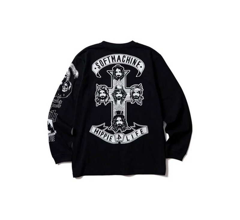 Softmachine Charlie's Cross L/S T-Shirt曼森十字长袖上衣/两色 - 男装上衣/T 恤 - 棉 多色