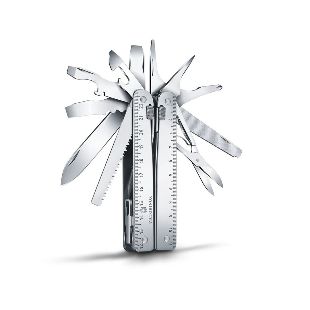 VICTORINOX 瑞士维氏 瑞士刀 SwissTool X Plus 37用 3.0338.L - 露营用品 - 不锈钢 银色