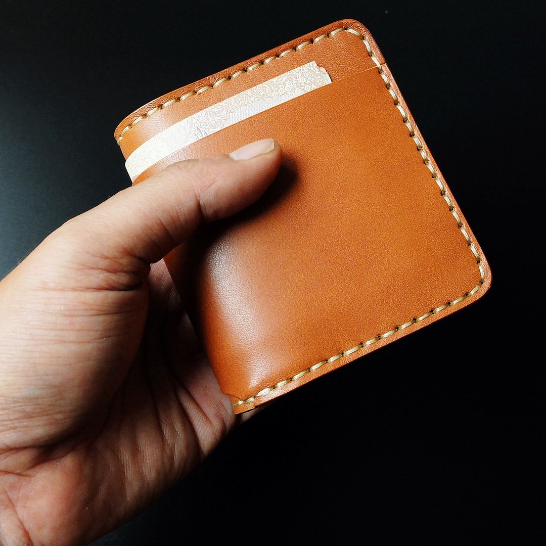Mini Wallet Simone Sonata TB series Simone Sonata - 皮夹/钱包 - 真皮 咖啡色