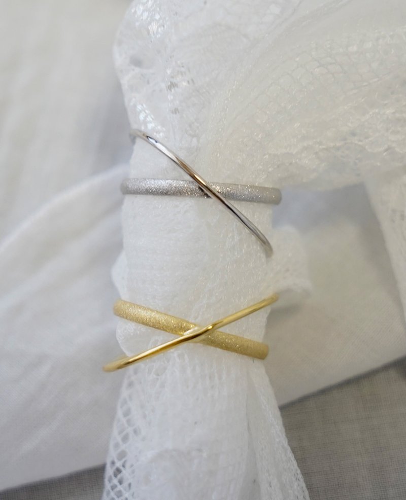 SV 十字环 - 戒指 - 其他金属 金色