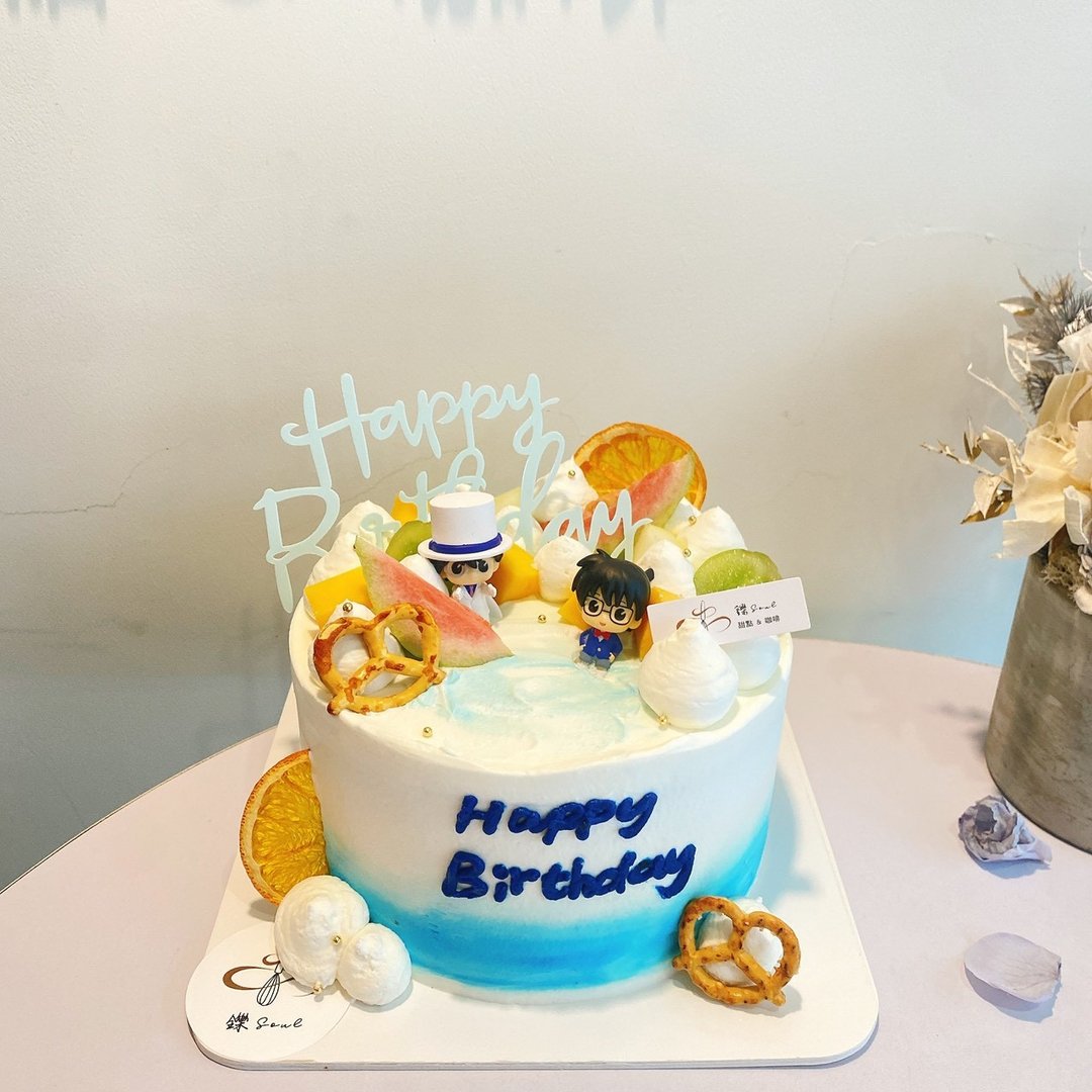 柯南主题蛋糕 公仔蛋糕 定制化蛋糕 题字蛋糕 生日蛋糕 铄甜点 - 蛋糕/甜点 - 新鲜食材 