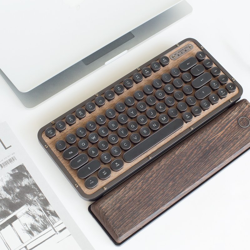 AZIO R.C.K ELWOOD BT 蓝牙核桃木短版中文键盘PC/MAC - 电脑配件 - 木头 