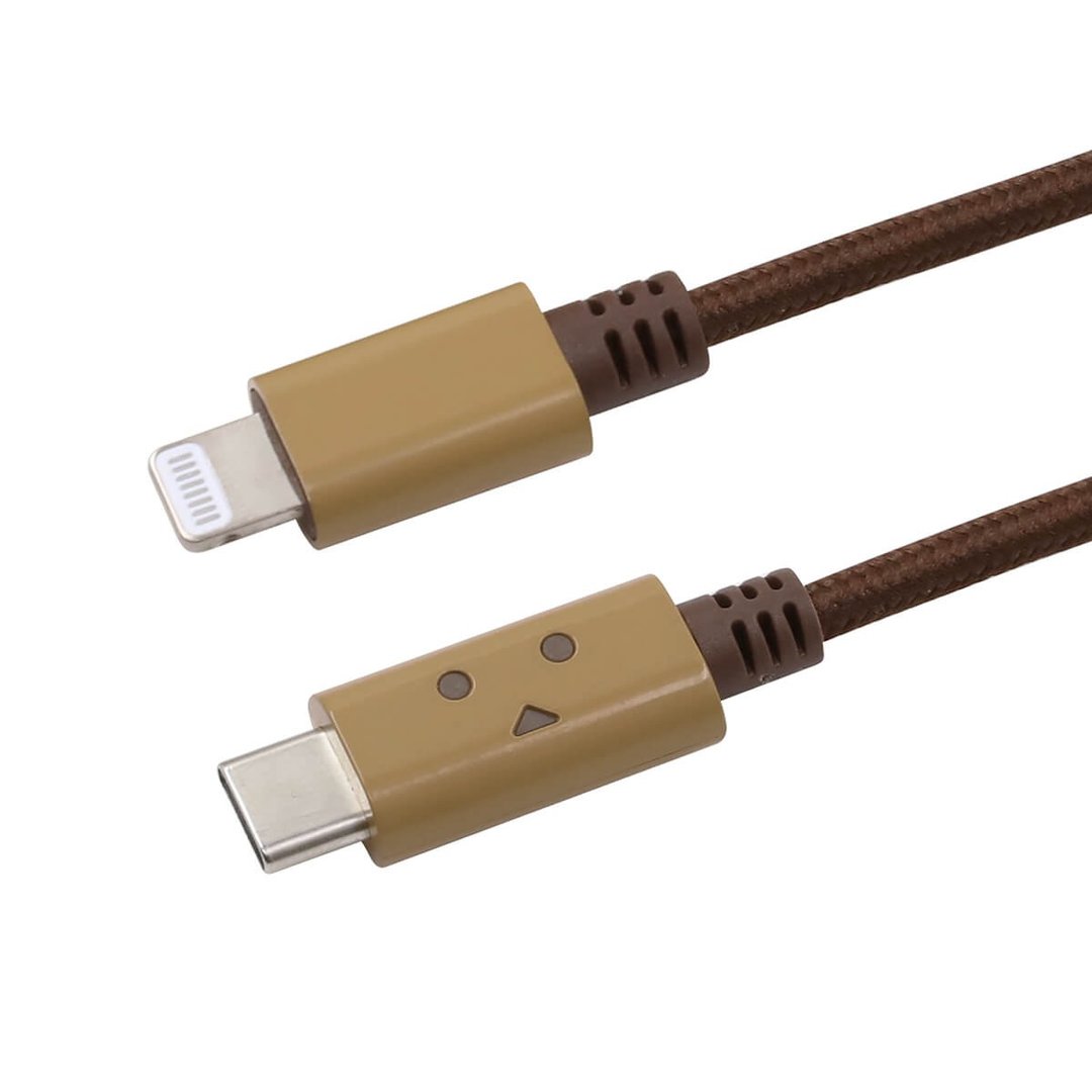 Cheero 纸箱人USB线 (USB Type-C 转 Lightning) - 50cm - 充电宝/传输线 - 其他金属 卡其色