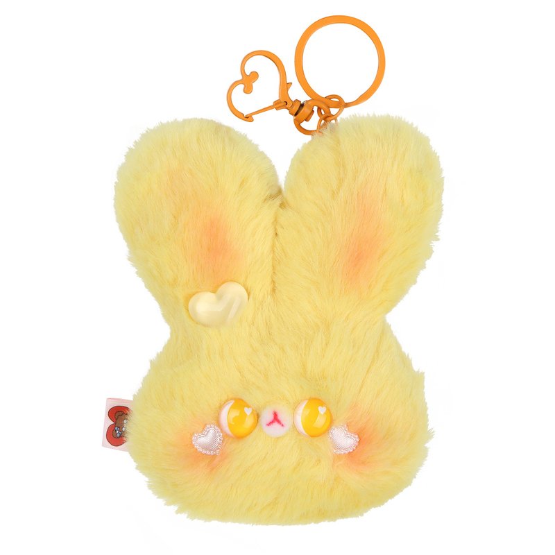 手工制作的国王兔 - 玩偶/公仔 - 棉．麻 黄色