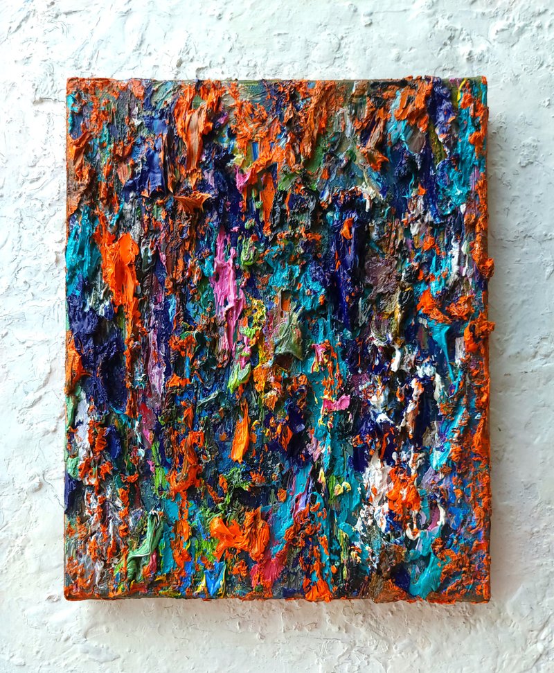 抽象厚彩油画  意彩  独一无二 - 海报/装饰画/版画 - 棉．麻 多色