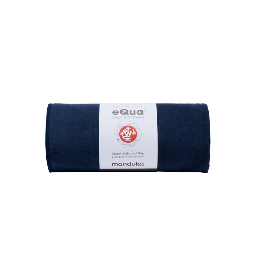 【Manduka】eQua Towel 瑜珈铺巾 加长版 - Midnight (湿止滑) - 运动配件 - 聚酯纤维 蓝色