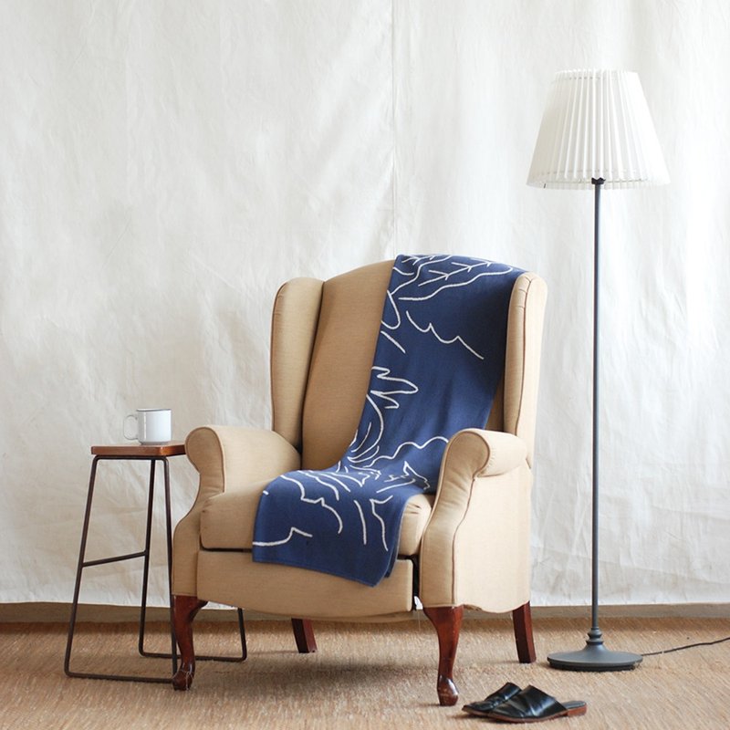 SANCTUARY 针织毯子 - 蓝色 - 被子/毛毯 - 棉．麻 蓝色