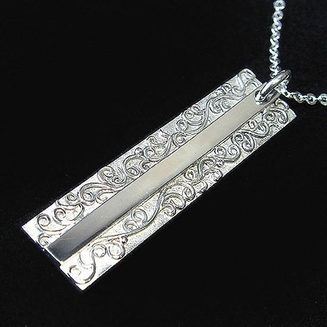 yin & yan pendant-04 [Customizable gifts] [Christmas gifts] - 项链 - 其他金属 银色