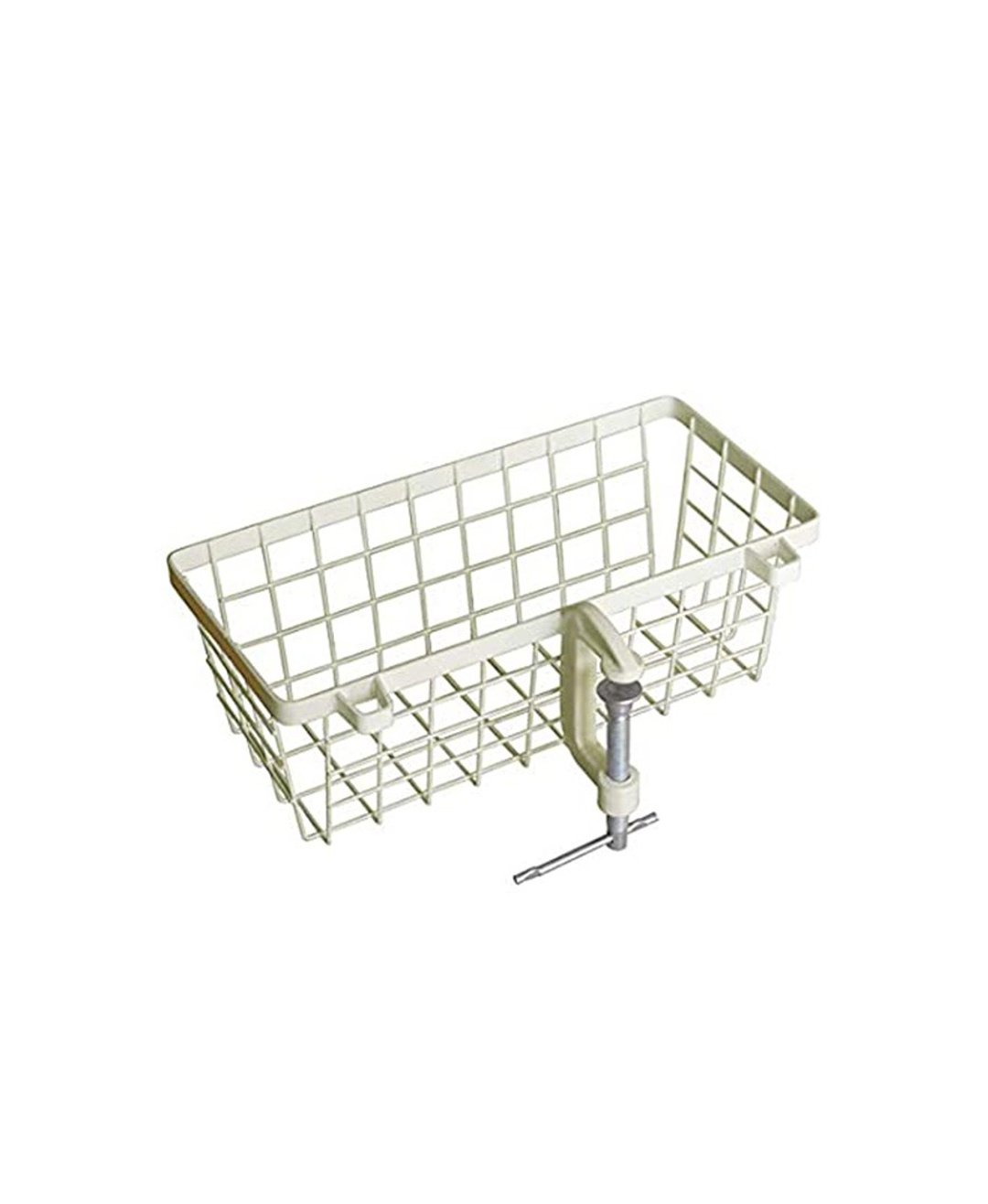 日本Magnets 复古工业风格仿旧设计金属可携式方形置物架(白色) - 收纳用品 - 其他金属 白色