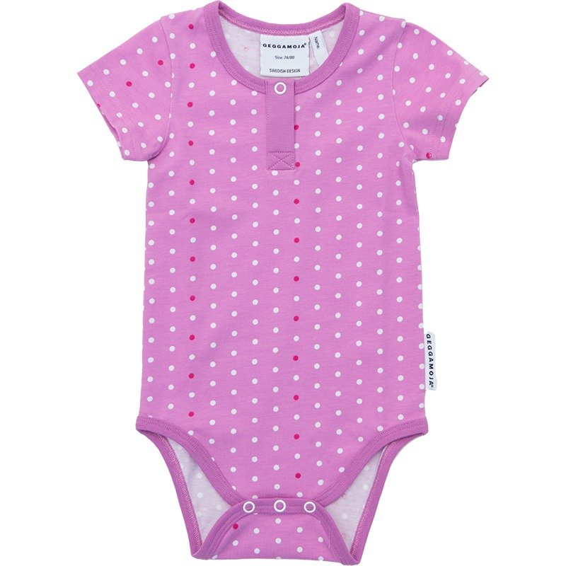 北欧童装瑞典有机棉包屁衣6M至12M薰衣紫 - 包屁衣/连体衣 - 棉．麻 粉红色