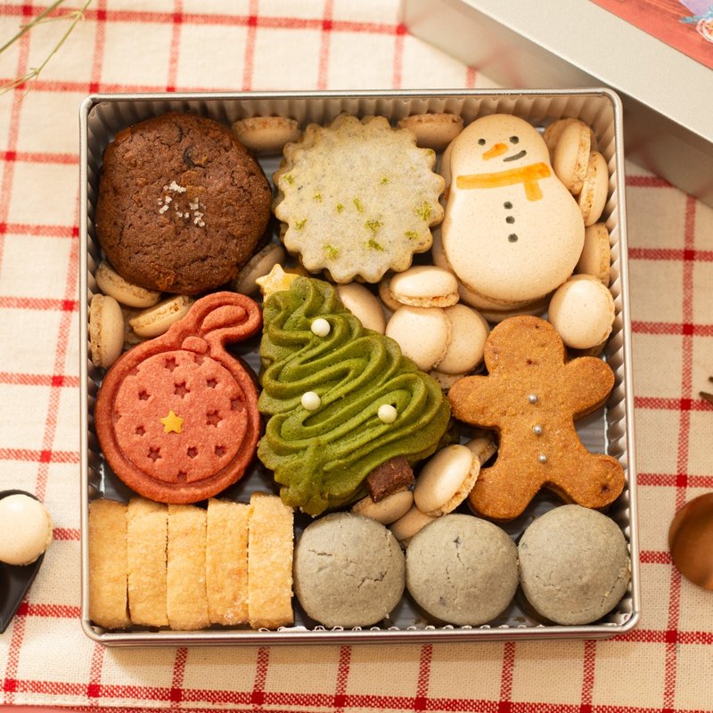 妆点圣诞 铁盒饼干 - 手工饼干 - 新鲜食材 