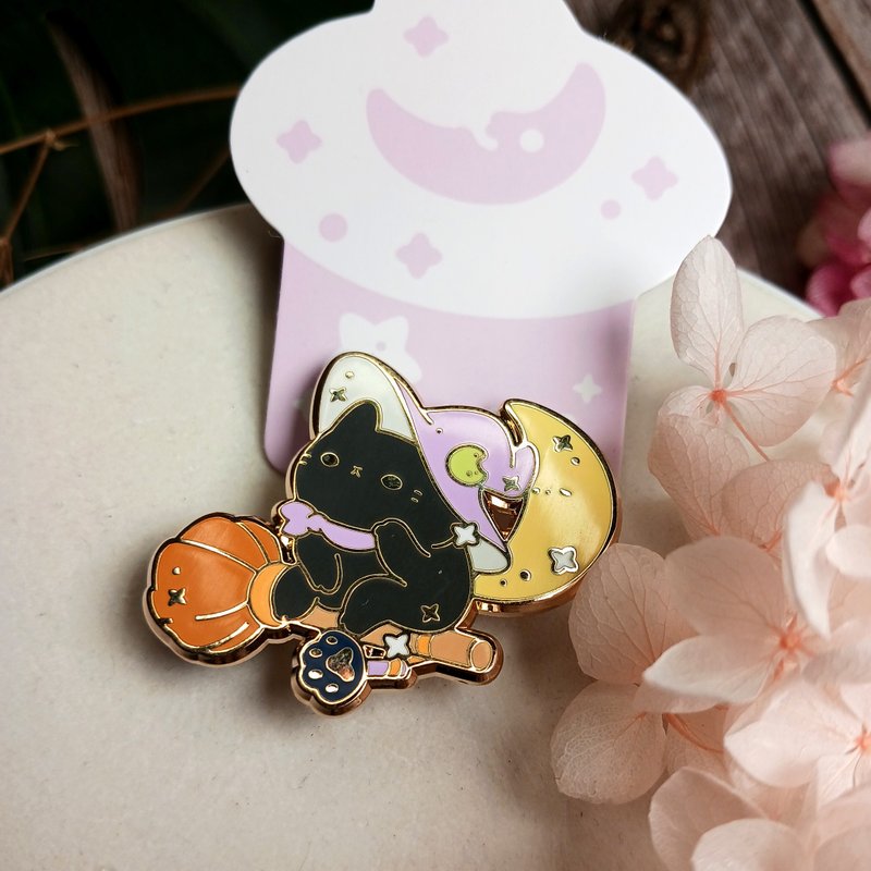 黑巫师猫系列 襟针 - 胸针 - 其他金属 