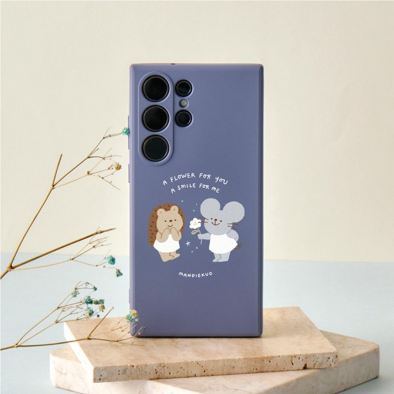 Mandie一朵小花送给你纯色硅胶SAMSUNG手机壳 - 手机壳/手机套 - 硅胶 多色