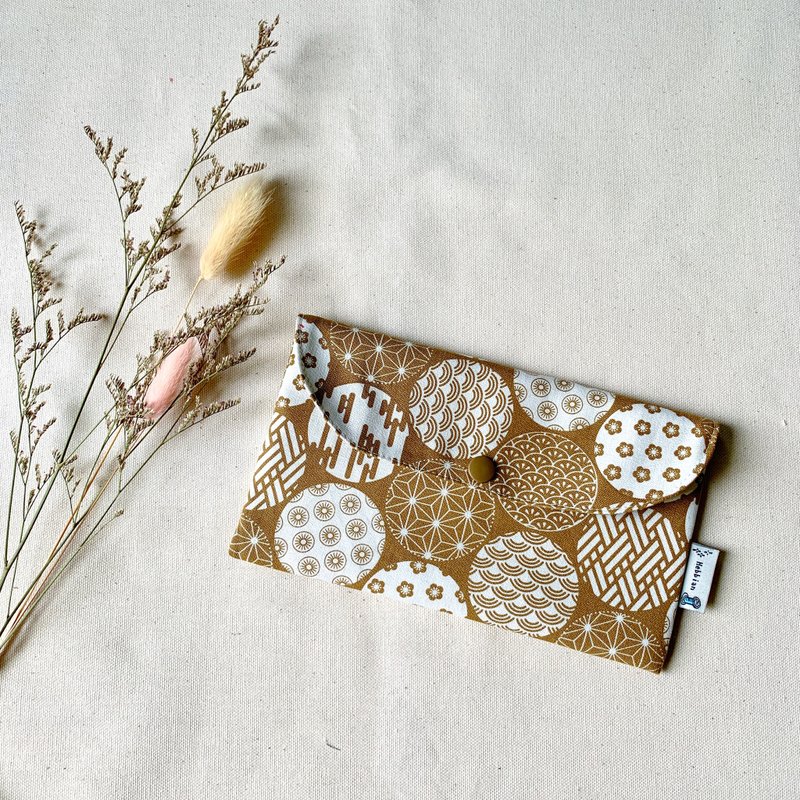 日式球球－红包袋 存折包 口罩包  | 海柏手作 - 零钱包 - 棉．麻 红色