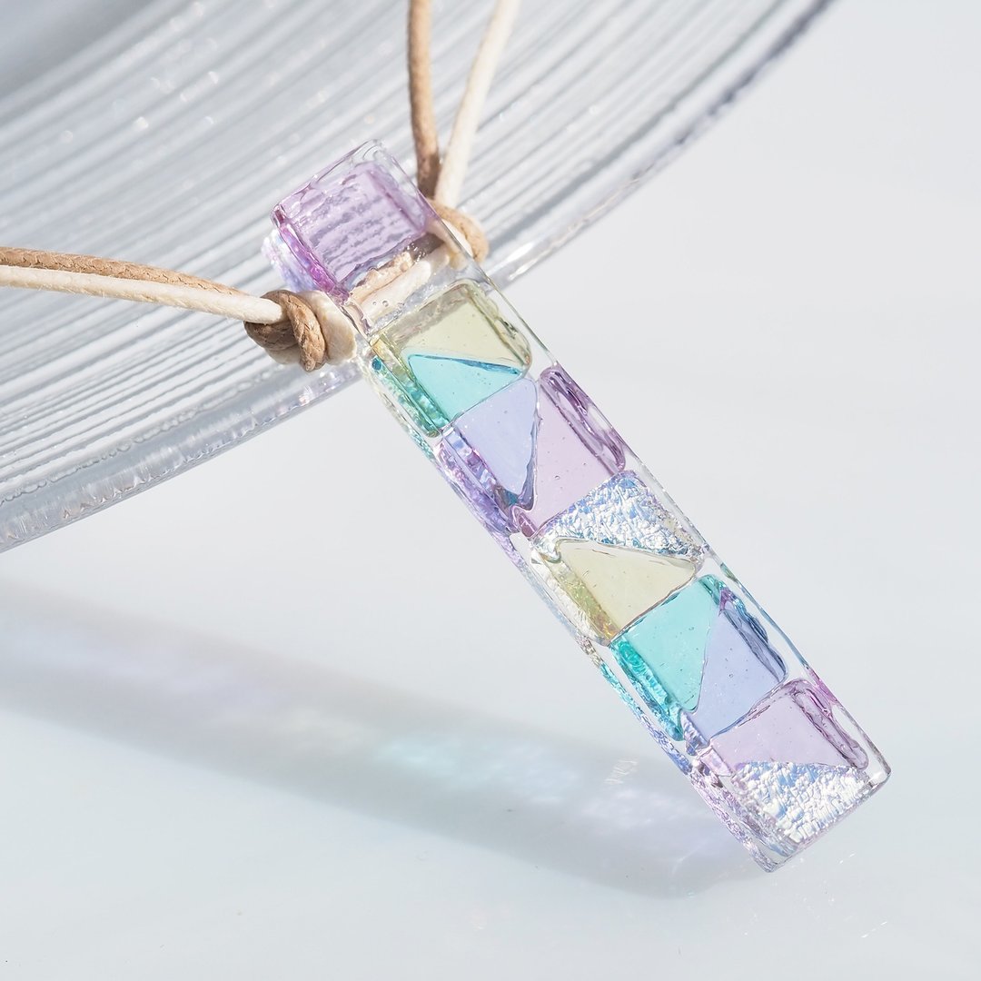 Cocktail glass (Kakuteru [Sakura pastel]) Necklace [Made to order] - 项链 - 玻璃 粉红色