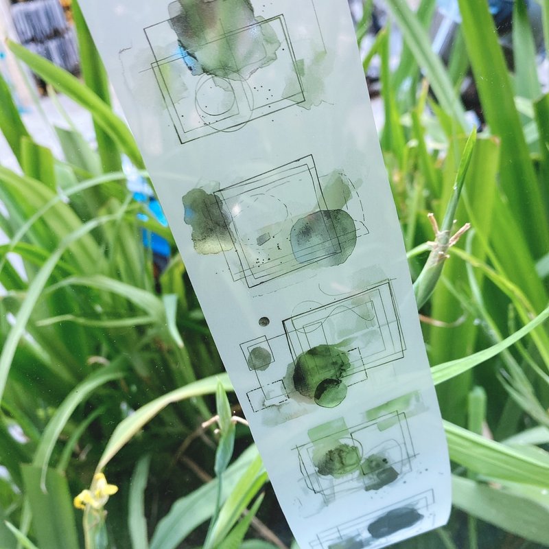水墨云烟 雾面PET胶带 - 纸胶带 - 塑料 