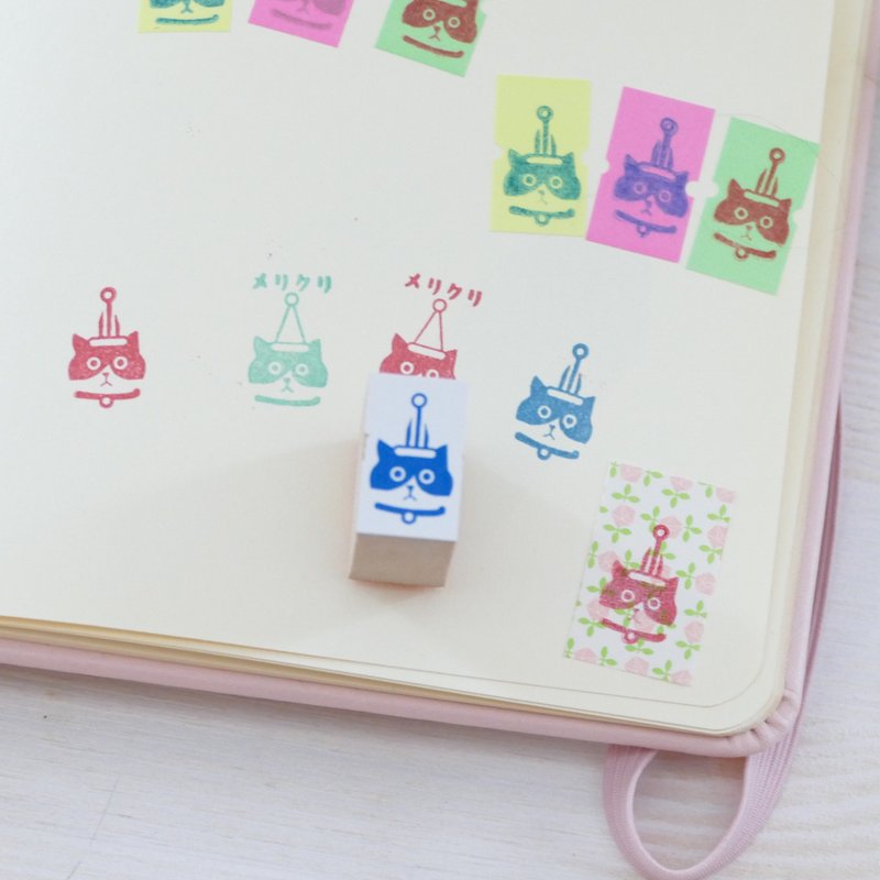 印章 12x20 大阪猫 - 印章/印台 - 木头 白色