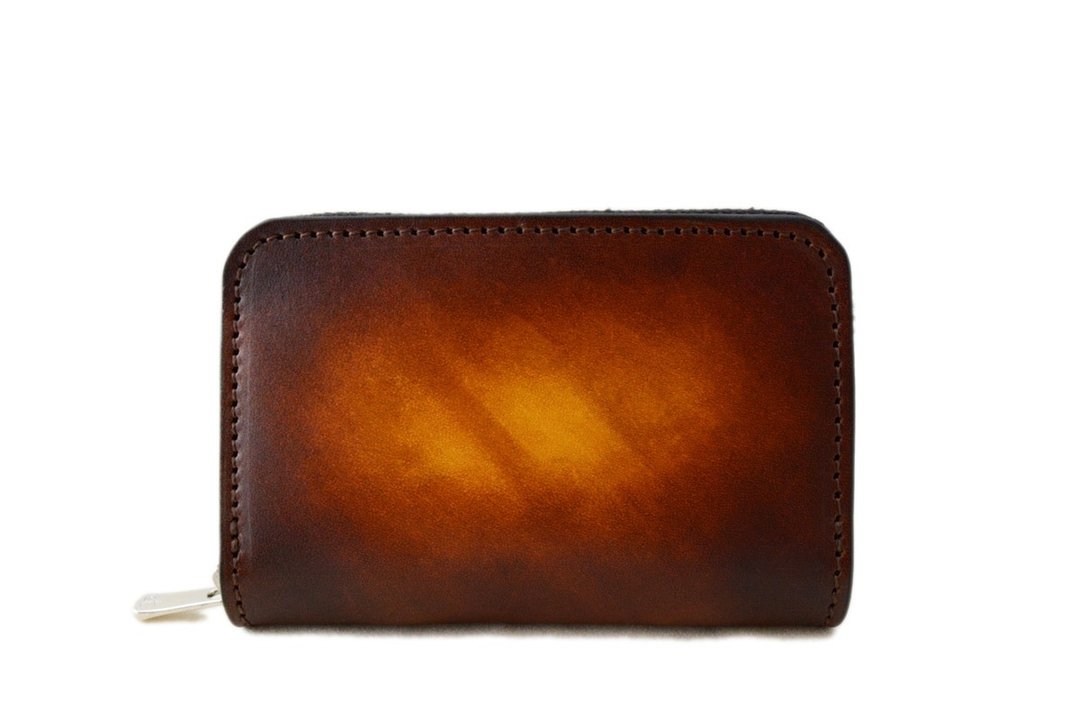 ACROMO Light Brown Key Purse - 钥匙链/钥匙包 - 真皮 咖啡色