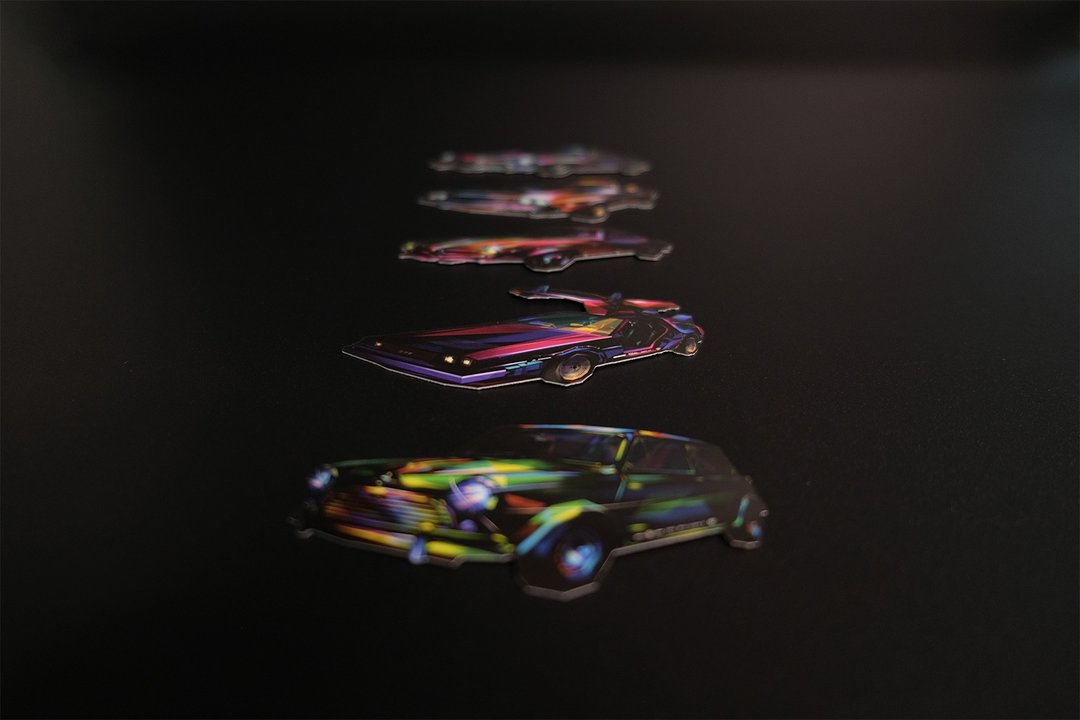 Classic Car Sticker / 经典车贴纸 / 限量 - 贴纸 - 纸 黑色