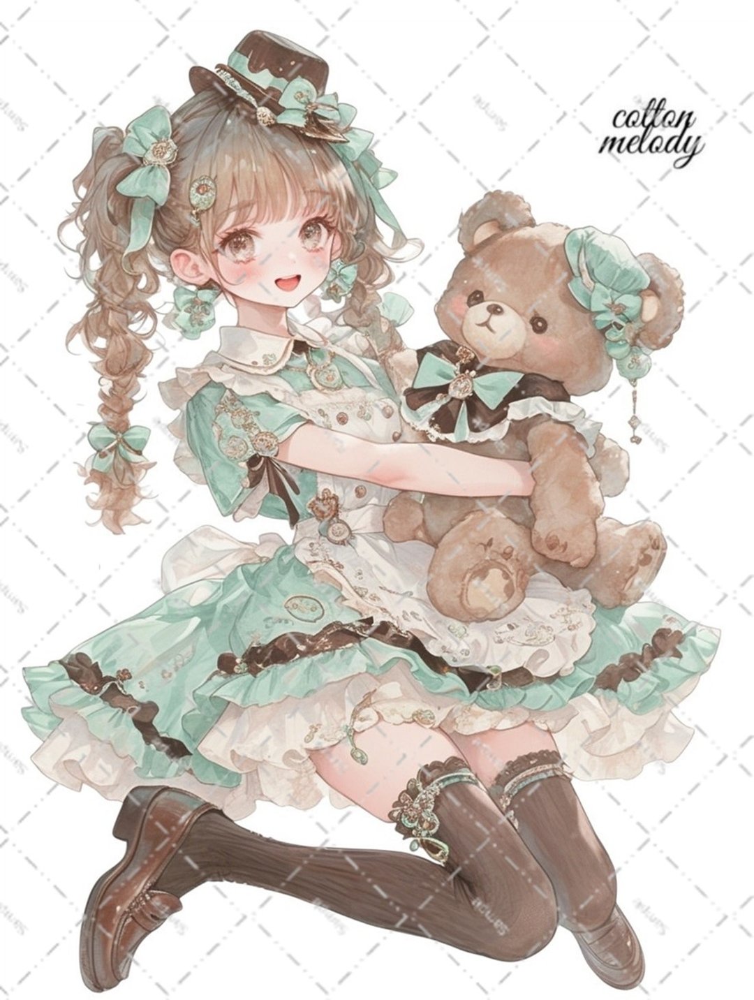 original sticker no.6660 人物贴纸 原创贴纸 人物贴纸 女孩贴纸 原创人物贴纸 - 贴纸 - 纸 