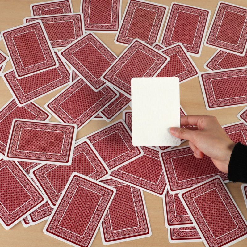 纸质对对碰 ! 神经衰弱 全白扑克牌 - 桌游/玩具 - 纸 白色