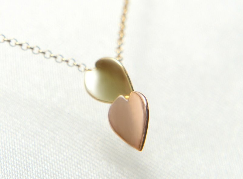 Cherry Blossom Penant Necklace, 18k Solid Gold, Sakura Japanese Jewelry, Yellow Gold Rose Gold - 项链 - 其他金属 金色
