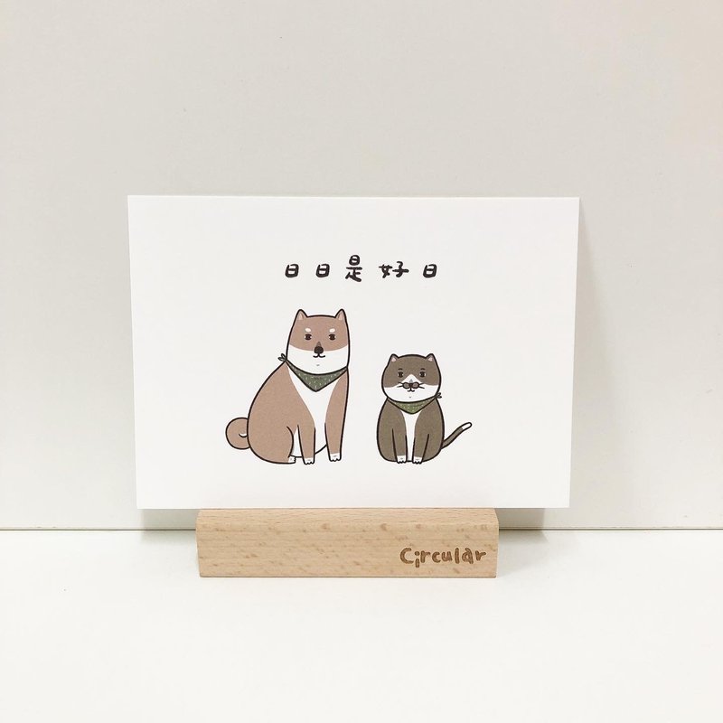 日日是好日-万用明信片 - 卡片/明信片 - 纸 白色