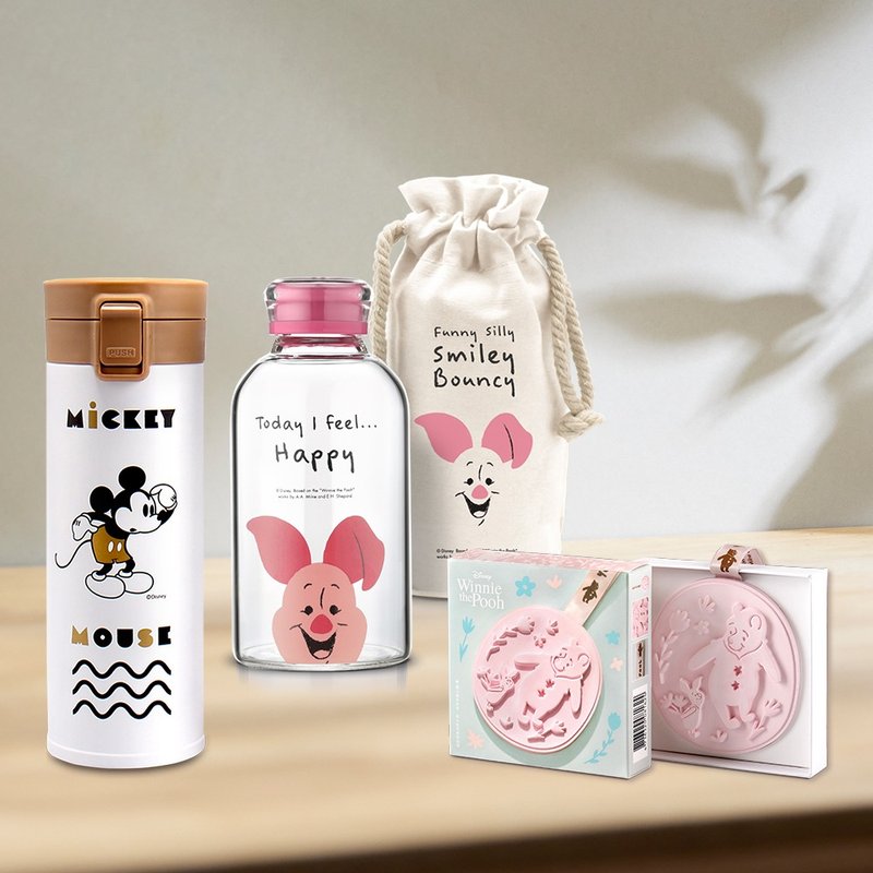 【精选商品】迪士尼 内陶瓷保温瓶+耐热玻璃瓶提袋+香氛石精选组 - 保温瓶/保温杯 - 其他材质 