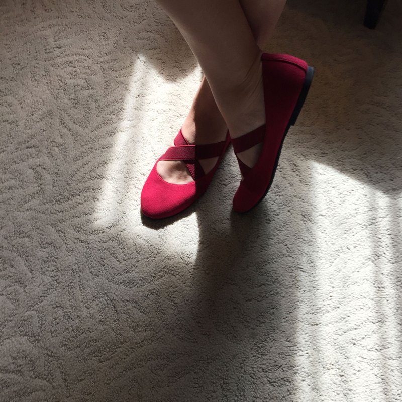 轻芭蕾 Red (舞蹈红) Ballet.X  | WL - 芭蕾鞋/娃娃鞋 - 其他人造纤维 红色