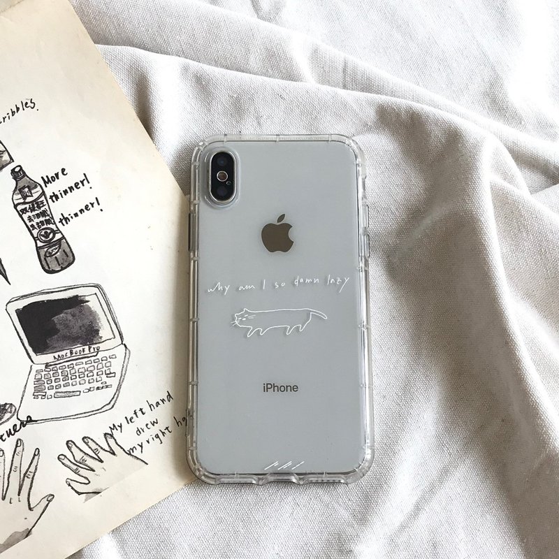 LAZYCAT iphone,HTC,sony,samsung,asus,oppo 手机壳软壳 空压壳 - 手机壳/手机套 - 塑料 白色