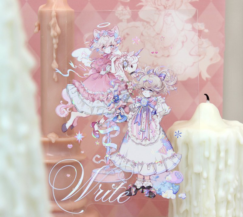 可莉安蜜恋  PET 琉璃光 人物 和紙膠帶   10米卷 - 纸胶带 - 其他材质 多色