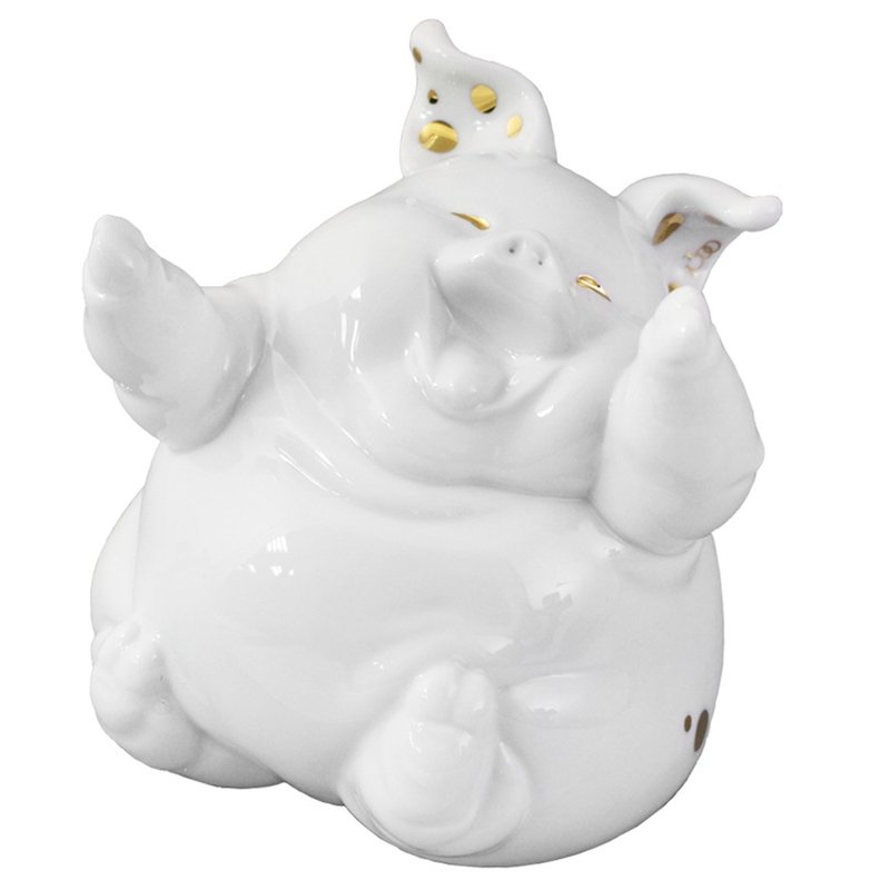 小猪三兄妹系列杯具-猪大哥胡瑞 - 茶具/茶杯 - 瓷 白色