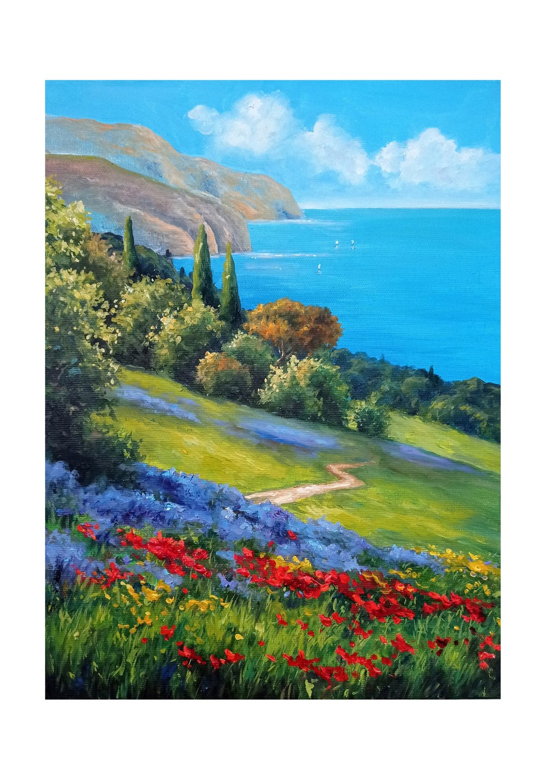 原画 手绘艺术 装饰画 风景挂画 花卉植物 挂画 自然画 花卉植物 - 海报/装饰画/版画 - 其他材质 多色