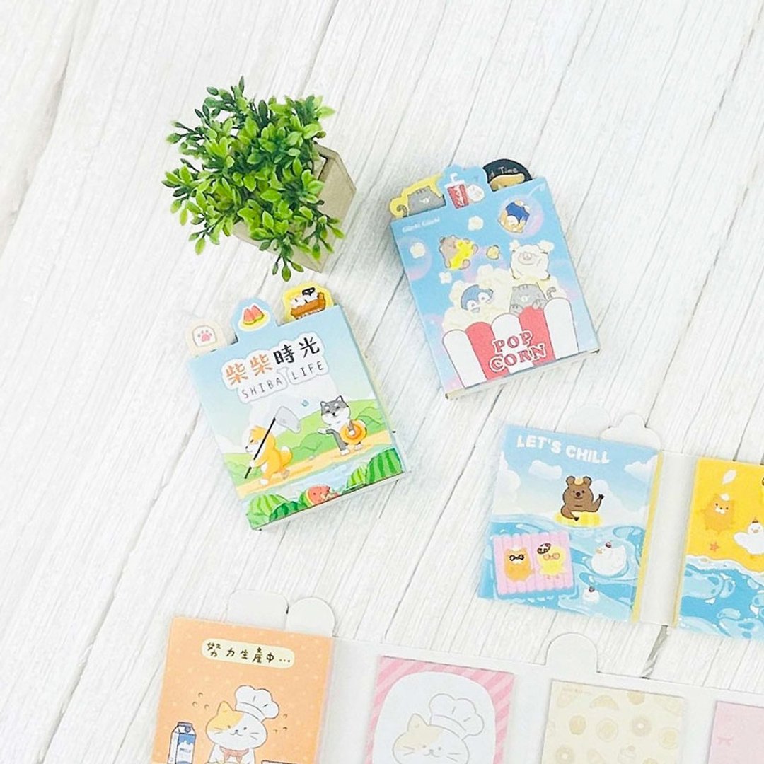 Chuyu 六折便条纸/便签本/便条本/可撕式/记事/创意便条纸-120张 - 贴纸 - 纸 多色