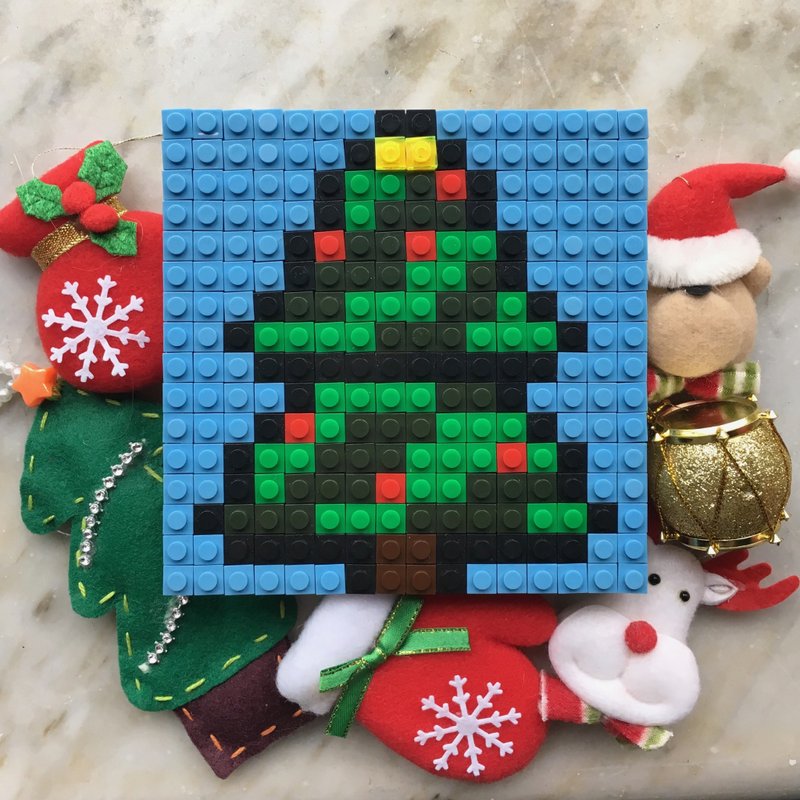 圣诞树小拼图 (12.8x12.8cm) - 包装材料 - 塑料 