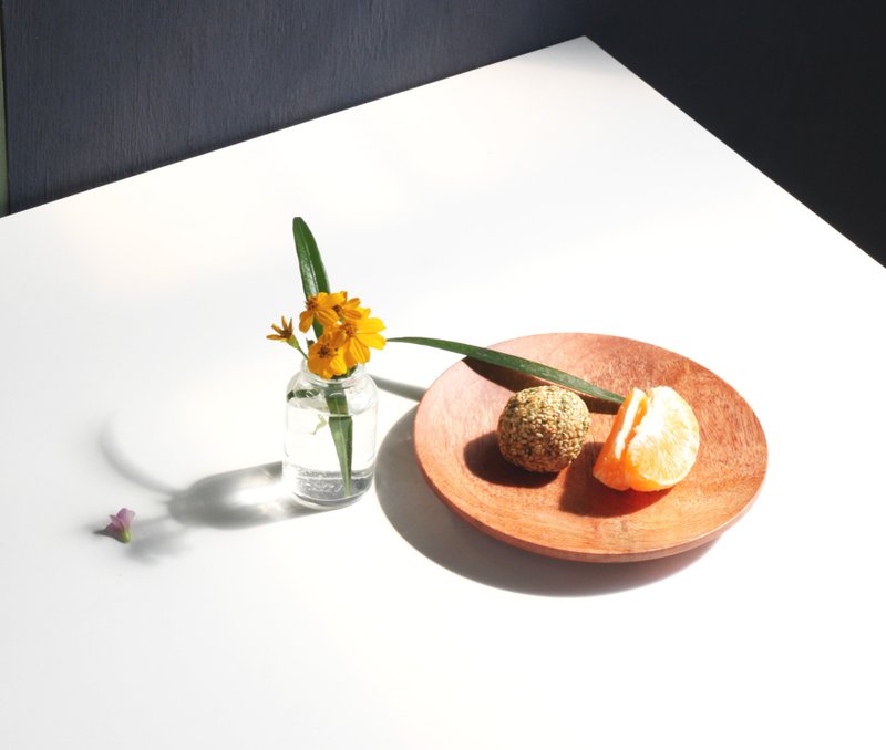 森食光小木盘2入(12cm)   点心盘 置物盘 - 盘子/餐盘/盘架 - 木头 