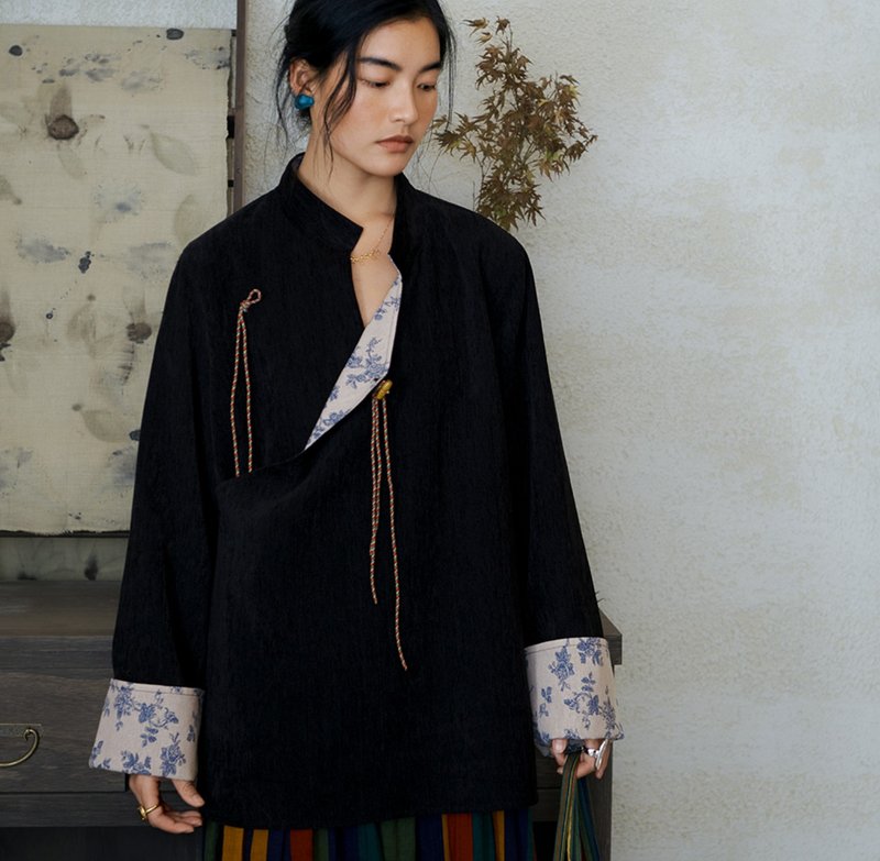 【肆意生长】新中式复古藏风 美学外套/条纹裙 - 女装休闲/机能外套 - 其他材质 多色