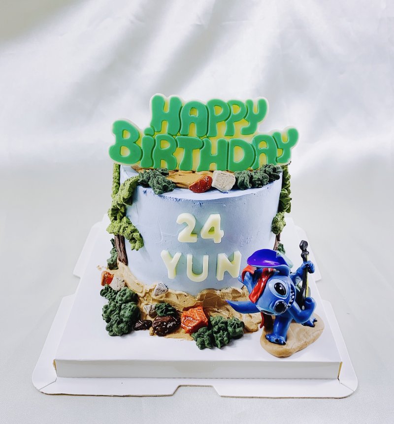 史迪奇 迪士尼 生日蛋糕 定制化 蛋糕 甜点 弥月 4 6 8寸 面交 - 蛋糕/甜点 - 新鲜食材 蓝色